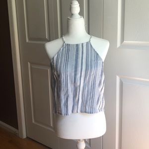 Boho sleeveless top.